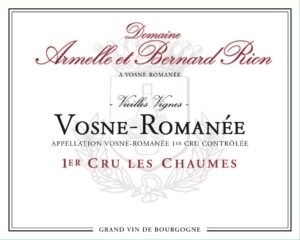 Domaine Armelle et Bernard Rion Vosne Romanee 1er Cru Chaumes 15