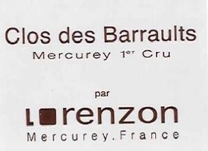Bruno Lorenzon Mercurey 1er Cru Clos Barraults BLANC