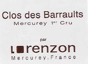 Bruno Lorenzon Mercurey 1er Cru Clos Barraults BLANC