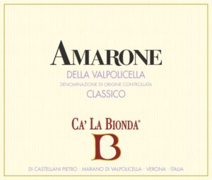Ca La Bionda Amarone Classico doc Rosso