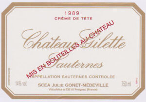 Chateau Gilette Creme de Tete Sauternes