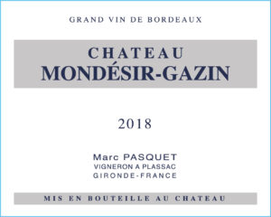 Chateau Mondesir-Gazin Blaye BLANC