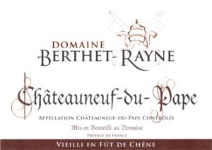 Domaine Berthet-Rayne Chateauneuf du Pape Futs de Chene