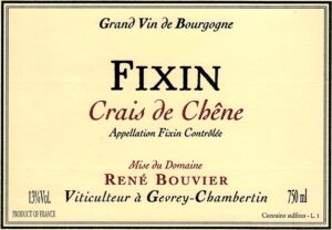Domaine Rene Bouvier Fixin Crais de Chene 16