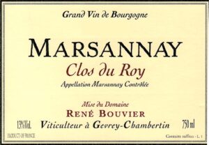 Domaine Rene Bouvier Marsannay Clos du Roy
