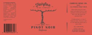 Fairfax Wine Co. Pinot Noir
