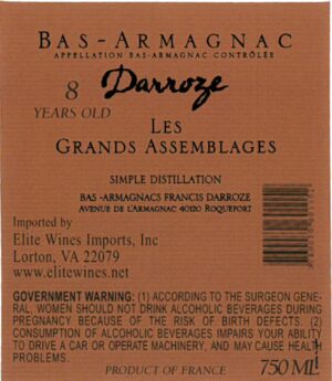 Francis Darroze Armagnac Les Grands Assemblages 8 year old