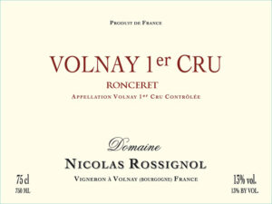 Nicolas Rossignol Volnay 1er Cru Ronceret 14