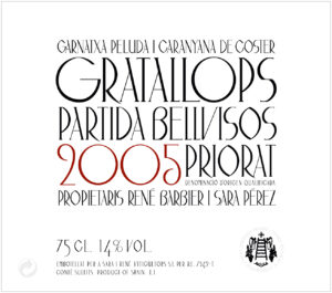 Partida Bellvisos Priorat Gratallops Rouge 07