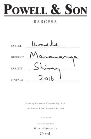 Powell and Son Kraehe Marananga Shiraz Wooden Box