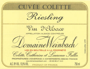 Weinbach Riesling Cuvee Colette