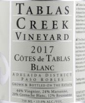 Tablas Creek Cotes de Tablas Blanc Paso Robles