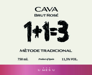 1+1=3 ROSE Cava Brut Sparkling Wine