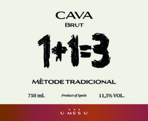 1+1=3 Cava Brut Sparkling Wine