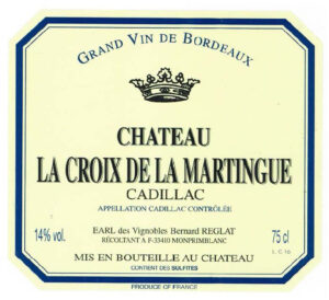Chateau La Croix de la Martinque Cadillac Sweet
