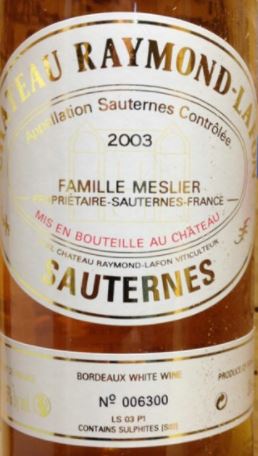 Chateau Raymond Lafon Sauternes