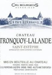 Chateau Tronquoy Lalande Saint Estephe