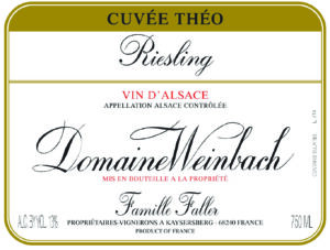 Weinbach Riesling Cuvee Theo 17