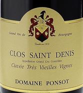 Domaine Ponsot Clos Saint Denis Grand Cru Cuvee Tres Vieilles Vignes