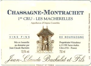 Jean-Claude Bachelet Chassagne-Montrachet 1er Cru Les Macherelles