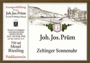 Joh. Jos. Prum Zeltinger Sonnenuhr Riesling Spatlese 17 JJ14-16