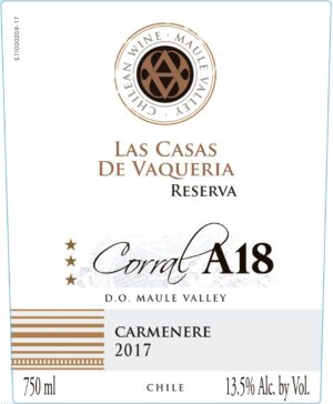 Las Casas De Vaqueria Corral A18 Reserva Carmenere