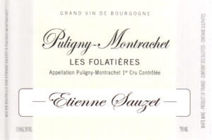 Sauzet Puligny Montrachet 1er Cru Les Folatieres