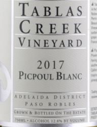 Tablas Creek Picpoul Paso Robles