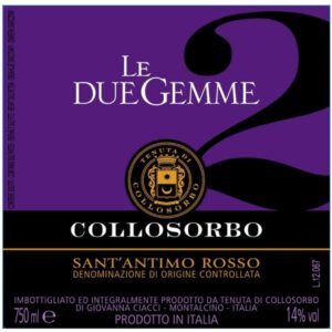 Tenuta di Collosorbo Sant Antimo Le 2 Gemme doc rosso