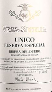 Vega Sicilia Unico Ribera del Duero Reserva Especial Red R19