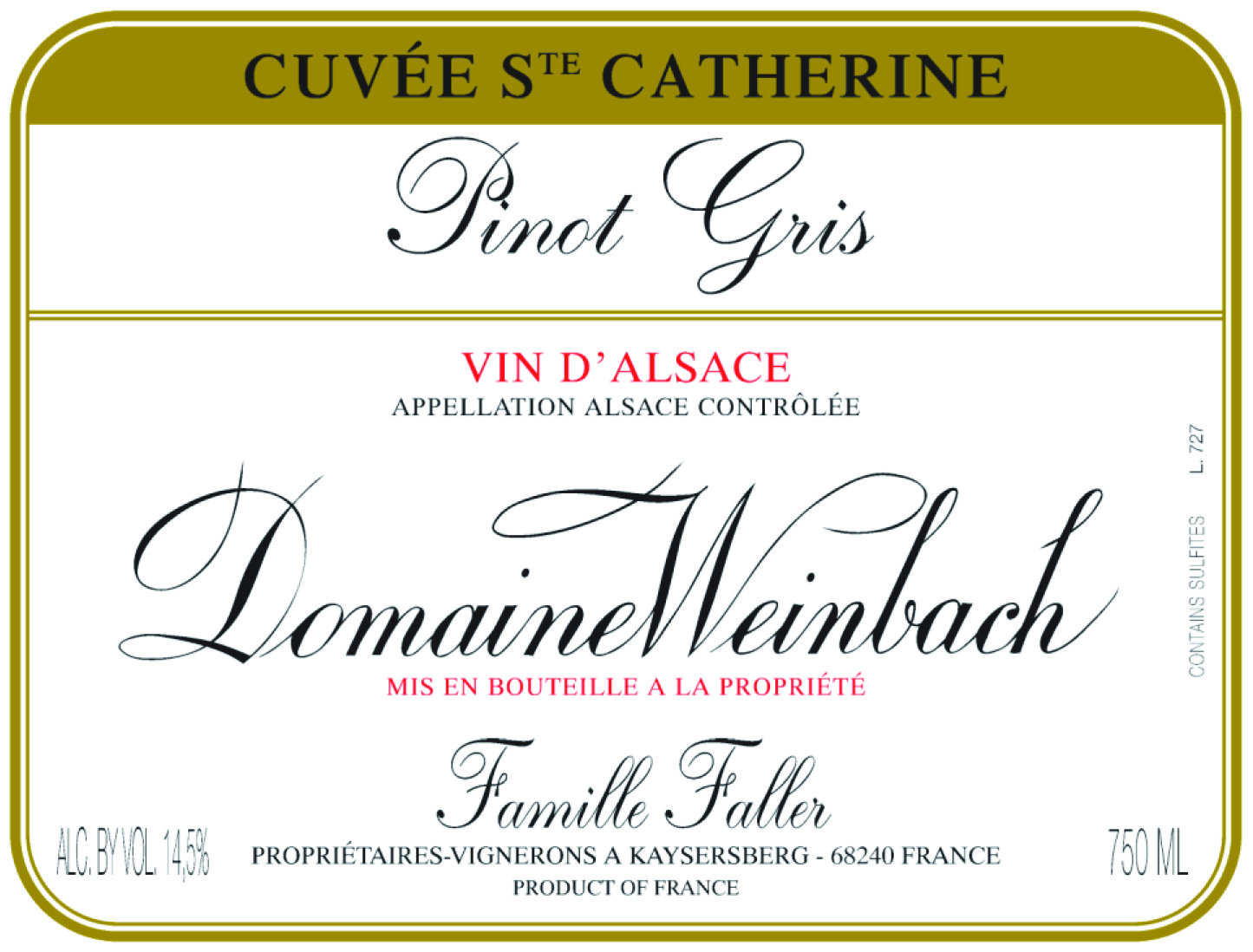 Weinbach Pinot Gris Cuvee Ste. Catherine
