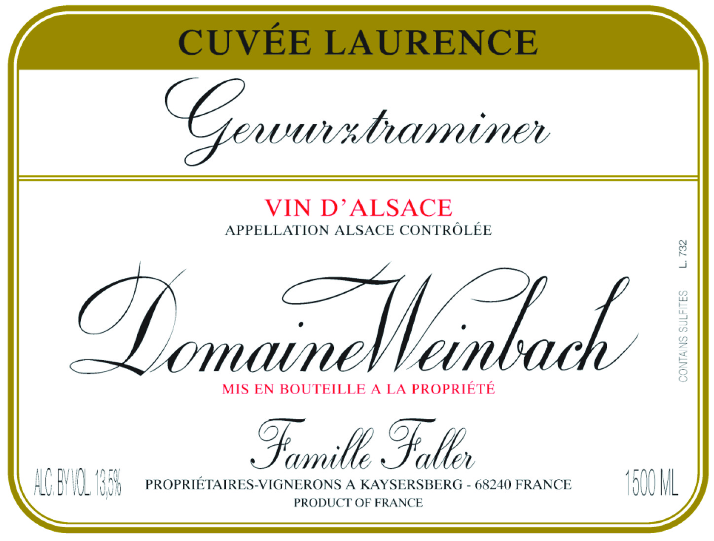 Weinbach Gewurztraminer Cuvee Laurence