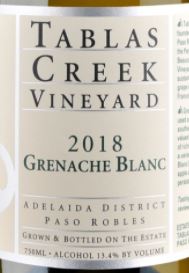 Tablas Creek Grenache Blanc Paso Robles