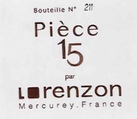 Bruno Lorenzon Mercurey 1er Cru PIECE 15 BLANC 15