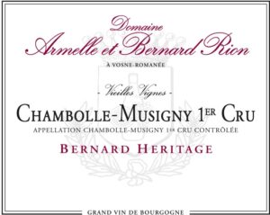 Domaine Armelle et Bernard Rion Chambolle-Musigny 1er Cru Bernard Heritage