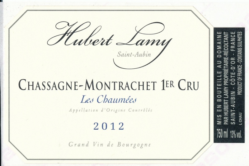 Domaine Hubert Lamy Chassagne-Montrachet 1er Cru Les Chaumees BLANC 13