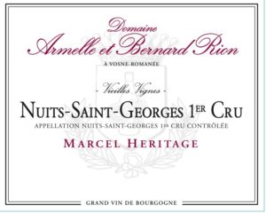 Domaine Armelle et Bernard Rion Nuits St. Georges 1er Cru Marcel Heritage