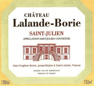 Chateau Lalande Borie Saint Julien
