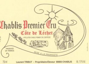 Domaine Laurent Tribut Chablis 1er Cru Cote de Lechet